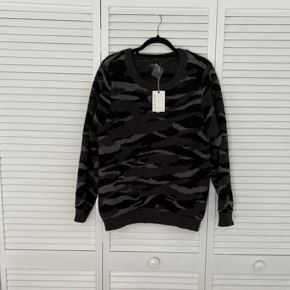 Barefoot Dreams Cozychic Seaside Crewneck Pullover XL
